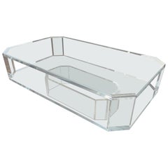 Transparent Acrylic Glass Coffee Table