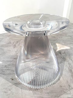 Transparent Acrylic Side Table by Kartell, Italy 1970s