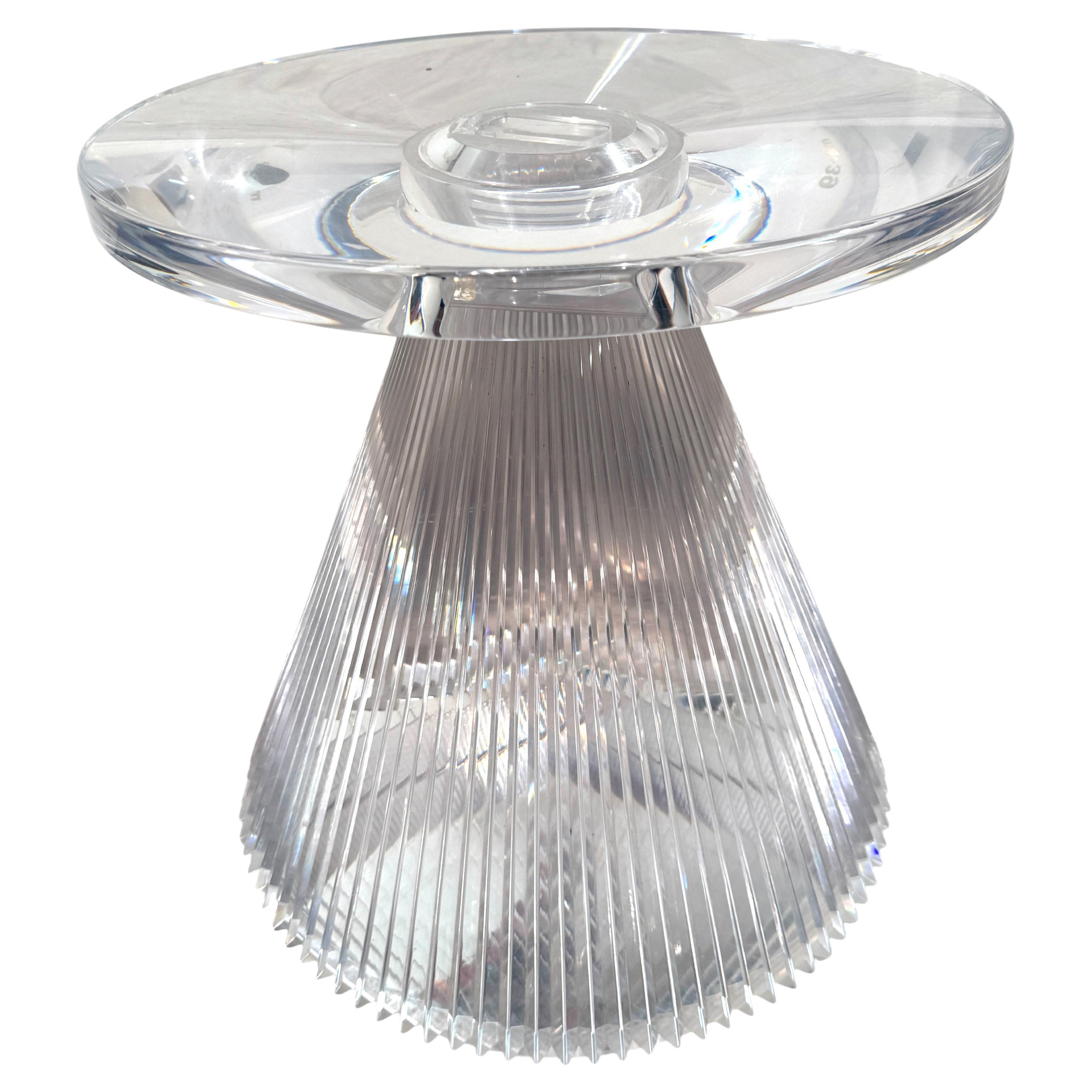Table d'appoint en acrylique transparent par Kartell, Italie, années 1970 en vente