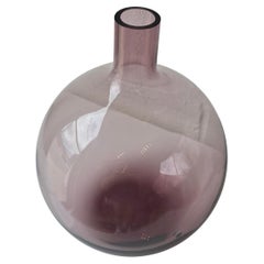 Transparent Amethyst Purple Art Glass Vase Bulb