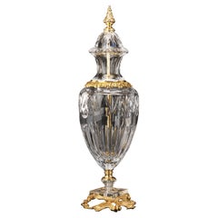 Transparent Amphora in Bronze and Crystal by Modenese Luxury Interiors
