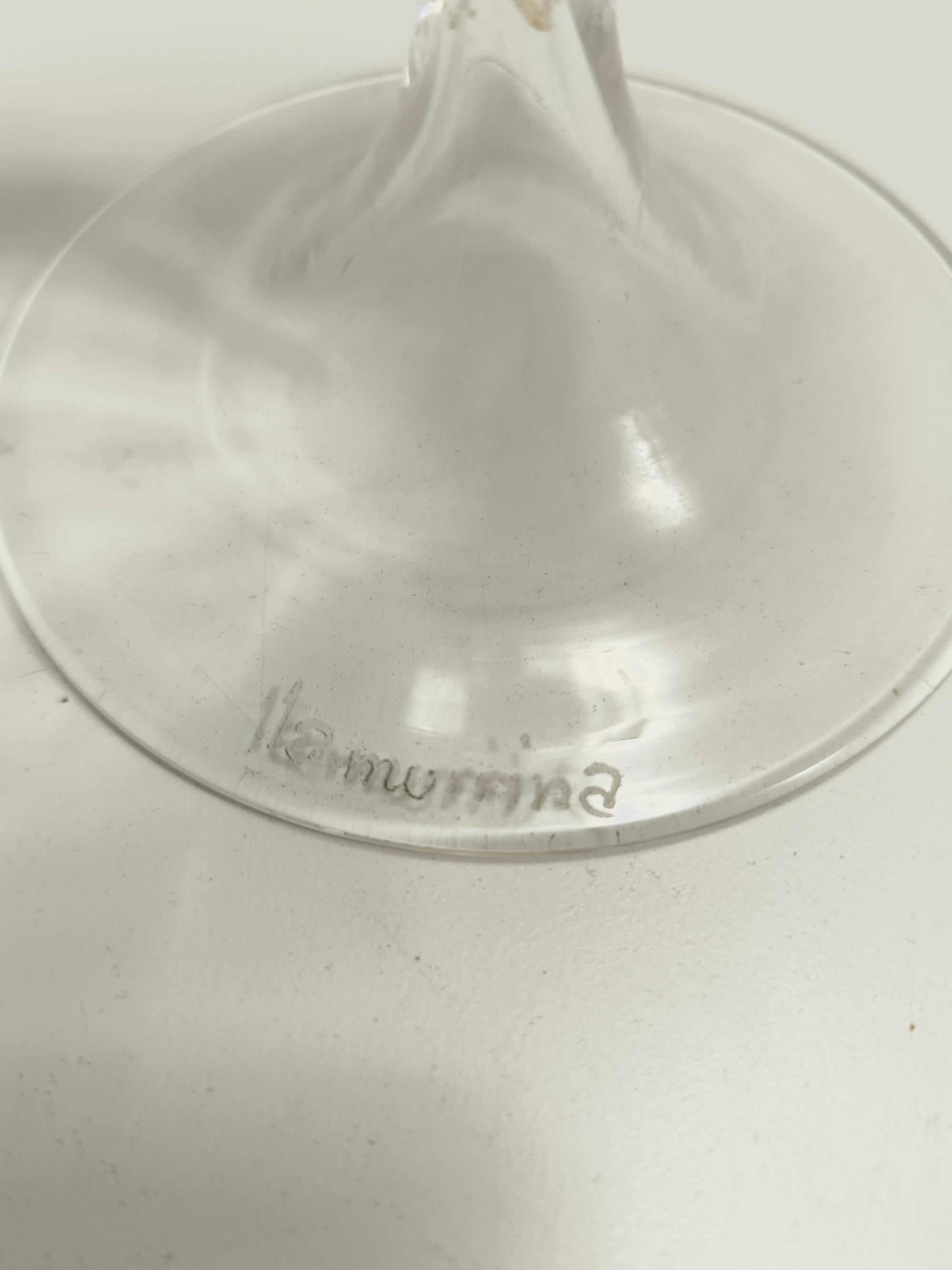 Krugvase aus transparentem und Murano-Glas von La Murrina mit Blattgold, Italien im Angebot 2