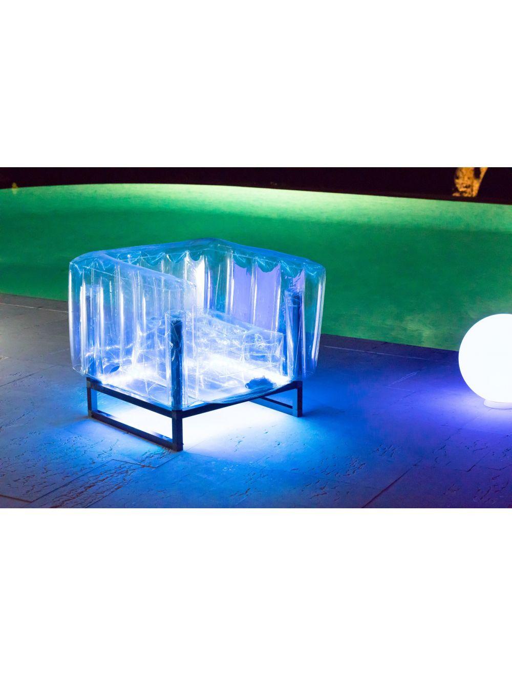 Modern Transparent Armchair Inflatable Indoor/Outdoor Chair by Yomi Eko, Made in France