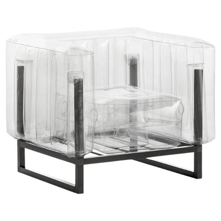 Transparent Armchair Inflatable Indoor/Outdoor Chair by Yomi Eko, Made in France