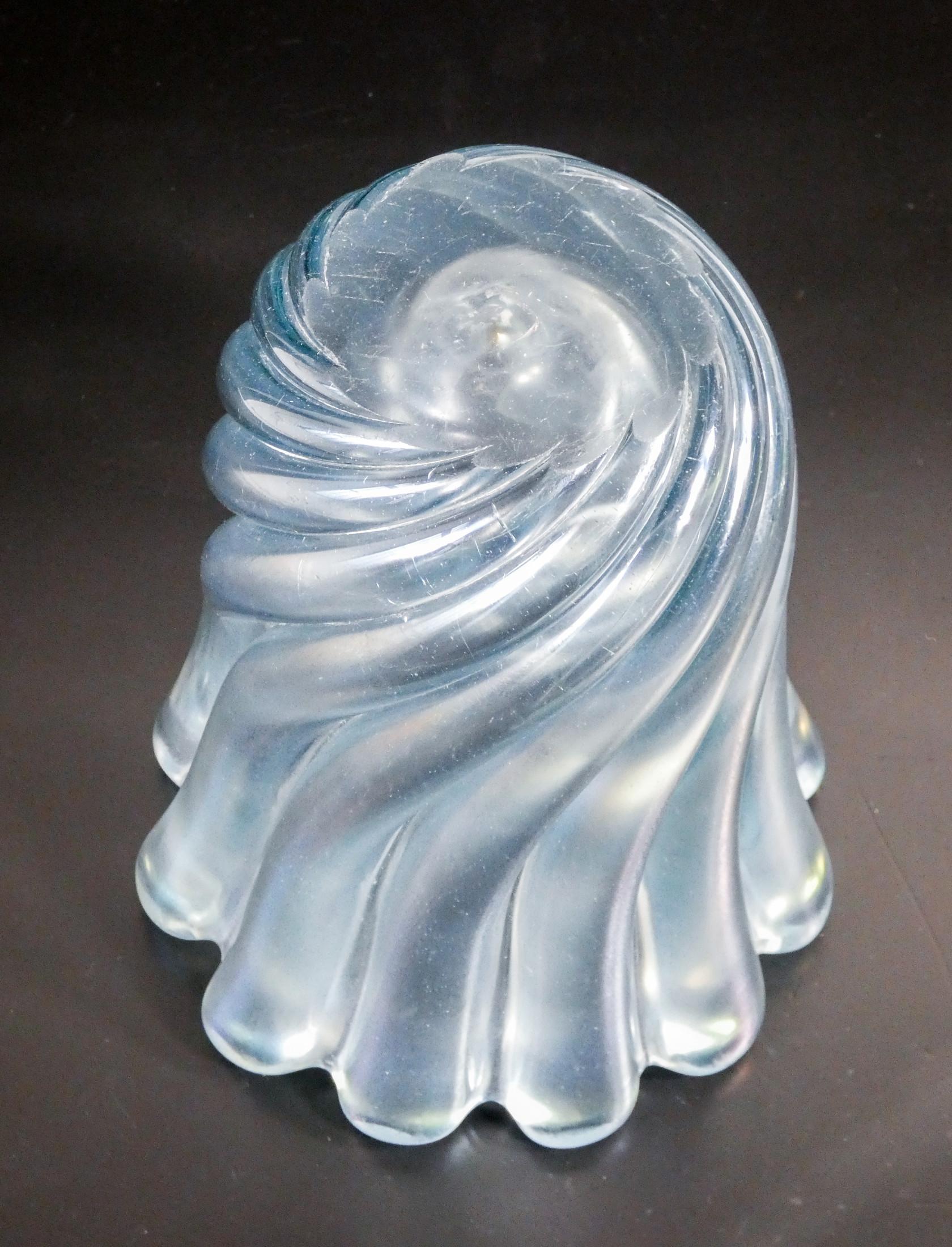 Transparent Blown Glass Vase Mod. 7609, Design Flavio Poli for Seguso, Italy 4