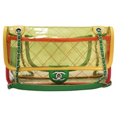 Transparente farbenfrohe Timeless Chanel Tasche Frühling 2018