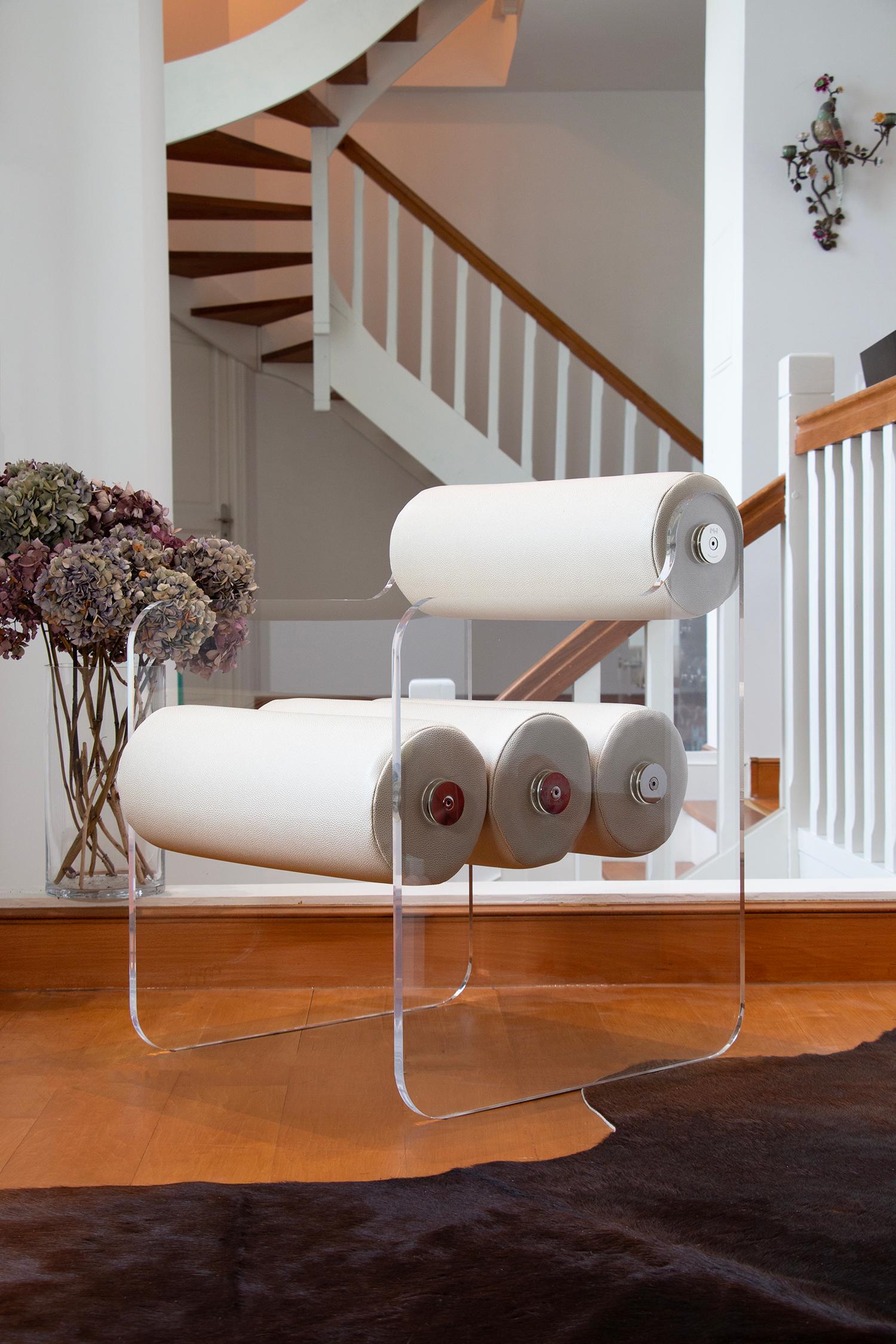 Organico moderno Sedia di design trasparente per interni ed esterni, prodotto da MW DESIGNER in vendita