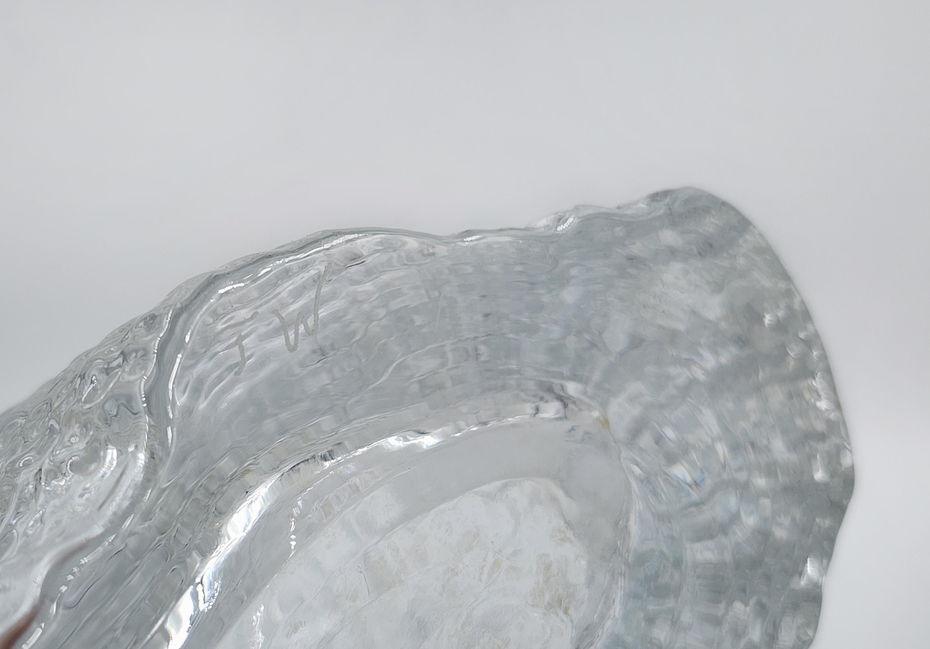 Jarrón de cristal finlandés transparente de TAPIO WIRKKALA en Bueno estado para la venta en Autonomous City Buenos Aires, CABA