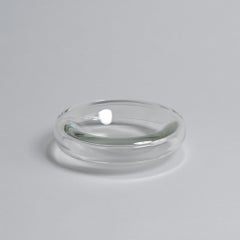 Schale aus durchsichtigem Glas von Alfredo Barbini