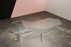 Table basse "Isom Oblong" en verre transparent, Sebastian Scherer