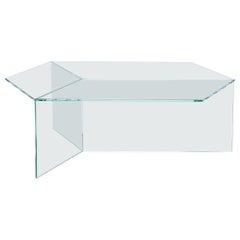 Transparent Glass "Isom Oblong" Coffee Table, Sebastian Scherer