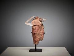 Cristal de gypse transparent (sélénite) sur Matrix