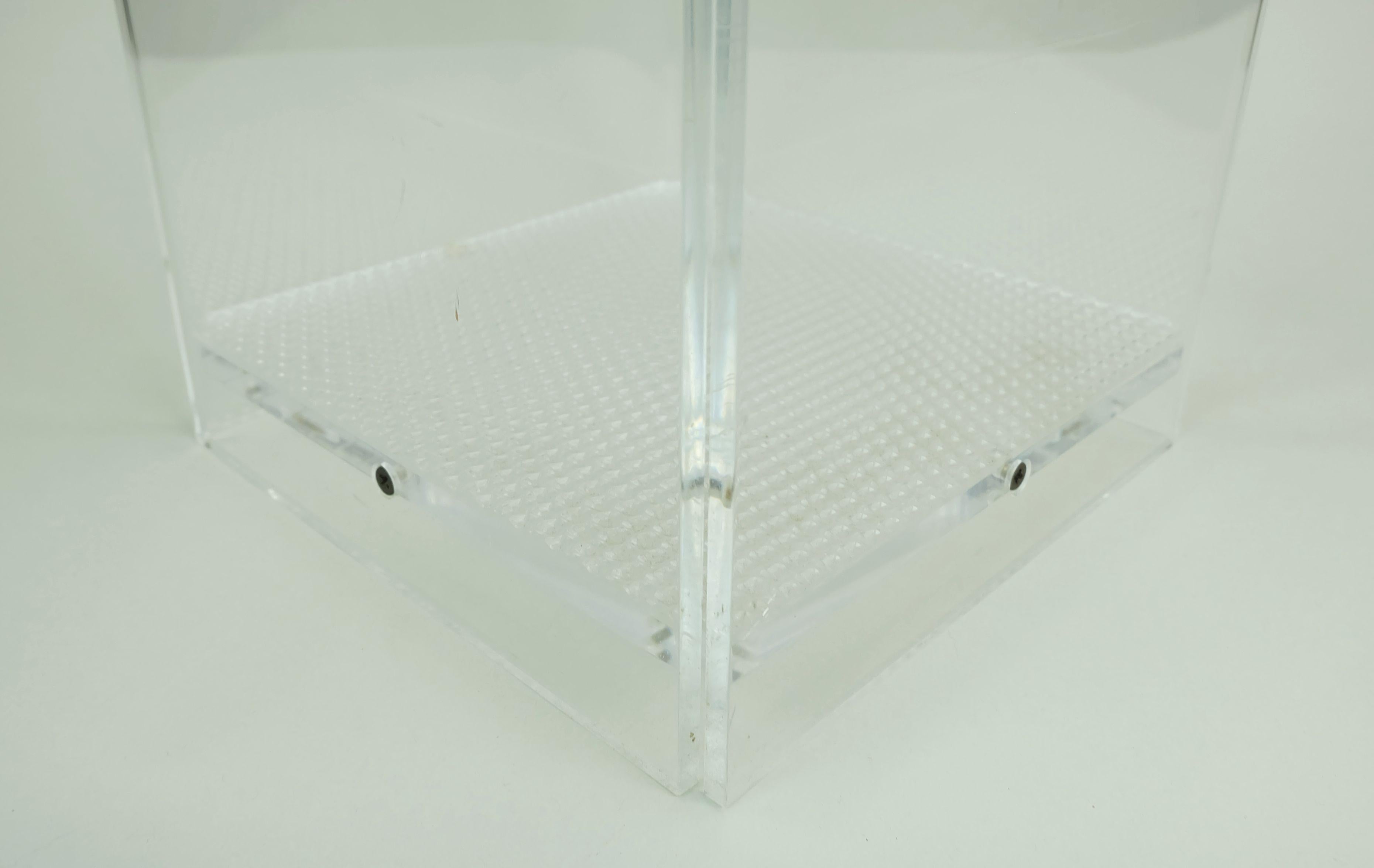 Postmoderno UMBRELLA STAND in acrilico trasparente lucite anni '80-'90 Post Design/One in vendita
