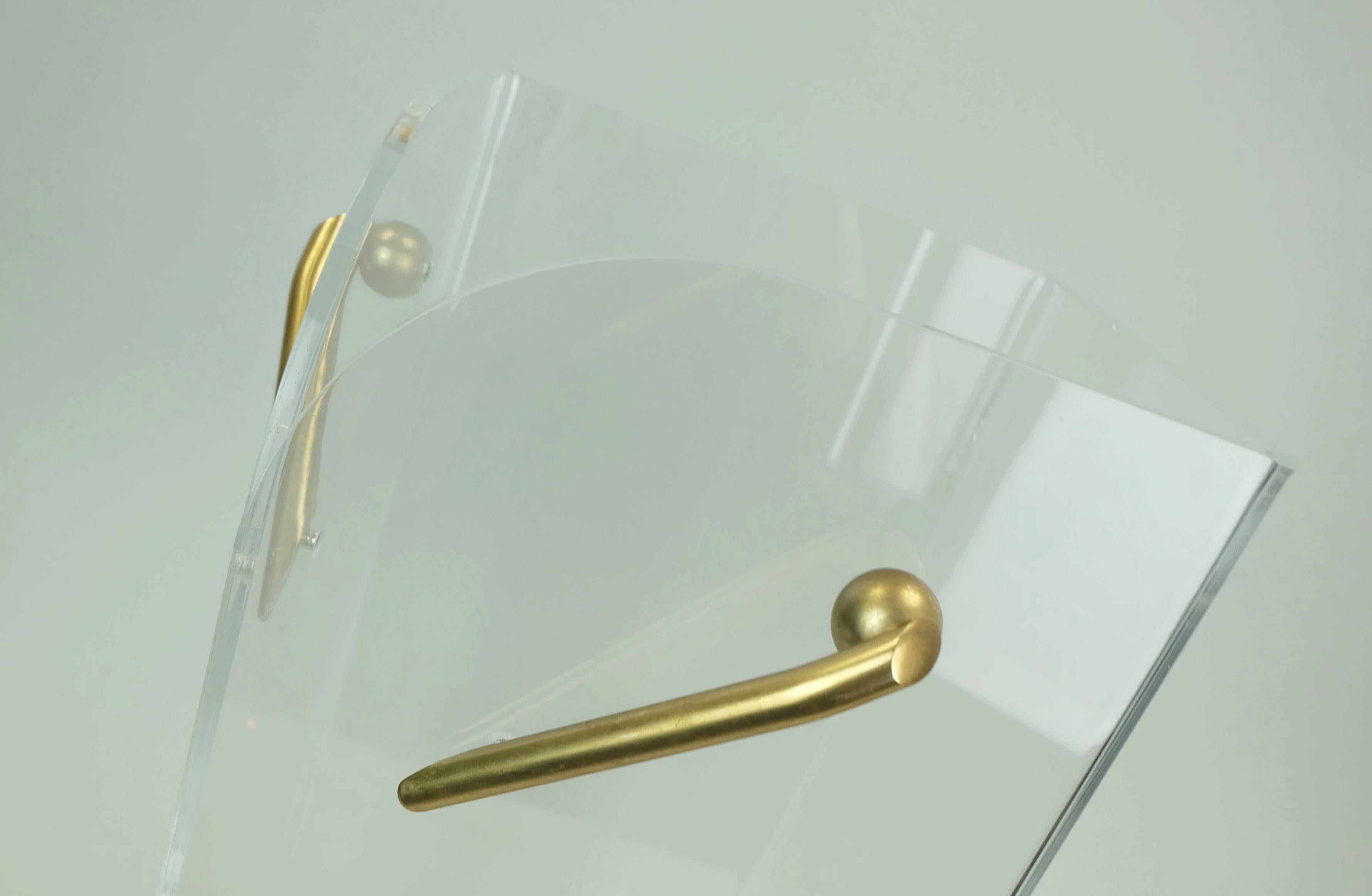 UMBRELLA STAND in acrilico trasparente lucite anni '80-'90 Post Design/One In condizioni buone in vendita a Mannheim, DE