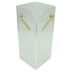 UMBRELLA STAND, transparentes Lucite-Acryl, UMBRELLA STAND, 1980er- und 1990er-Jahre, postmodernes Design