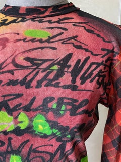 Transparent mesh top is an iconic vintage piece by Jean Paul Gaultier.