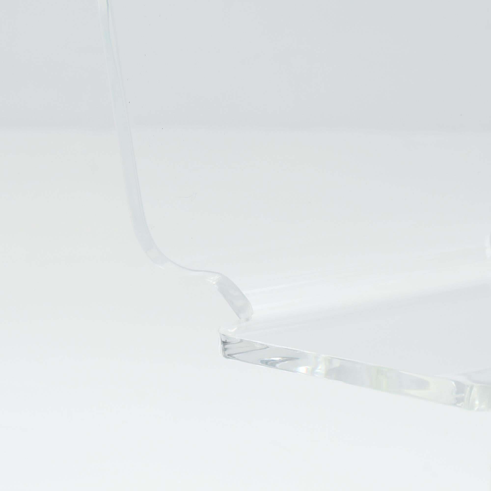 Sedia a sbalzo in plexiglass trasparente in vendita 4