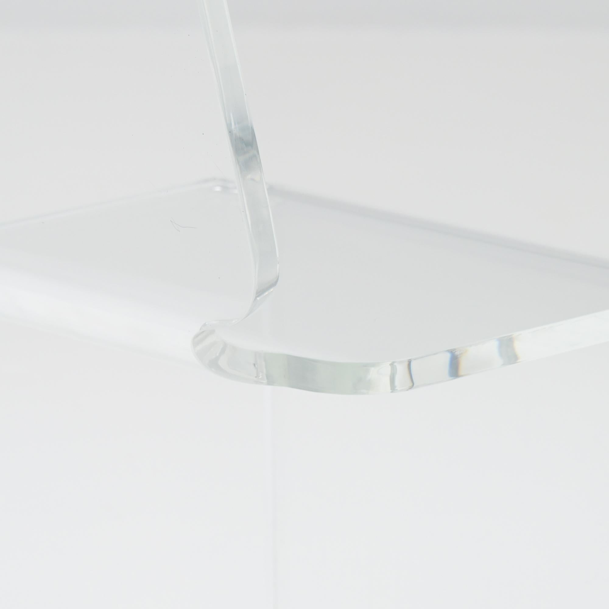 Sedia a sbalzo in plexiglass trasparente in vendita 10