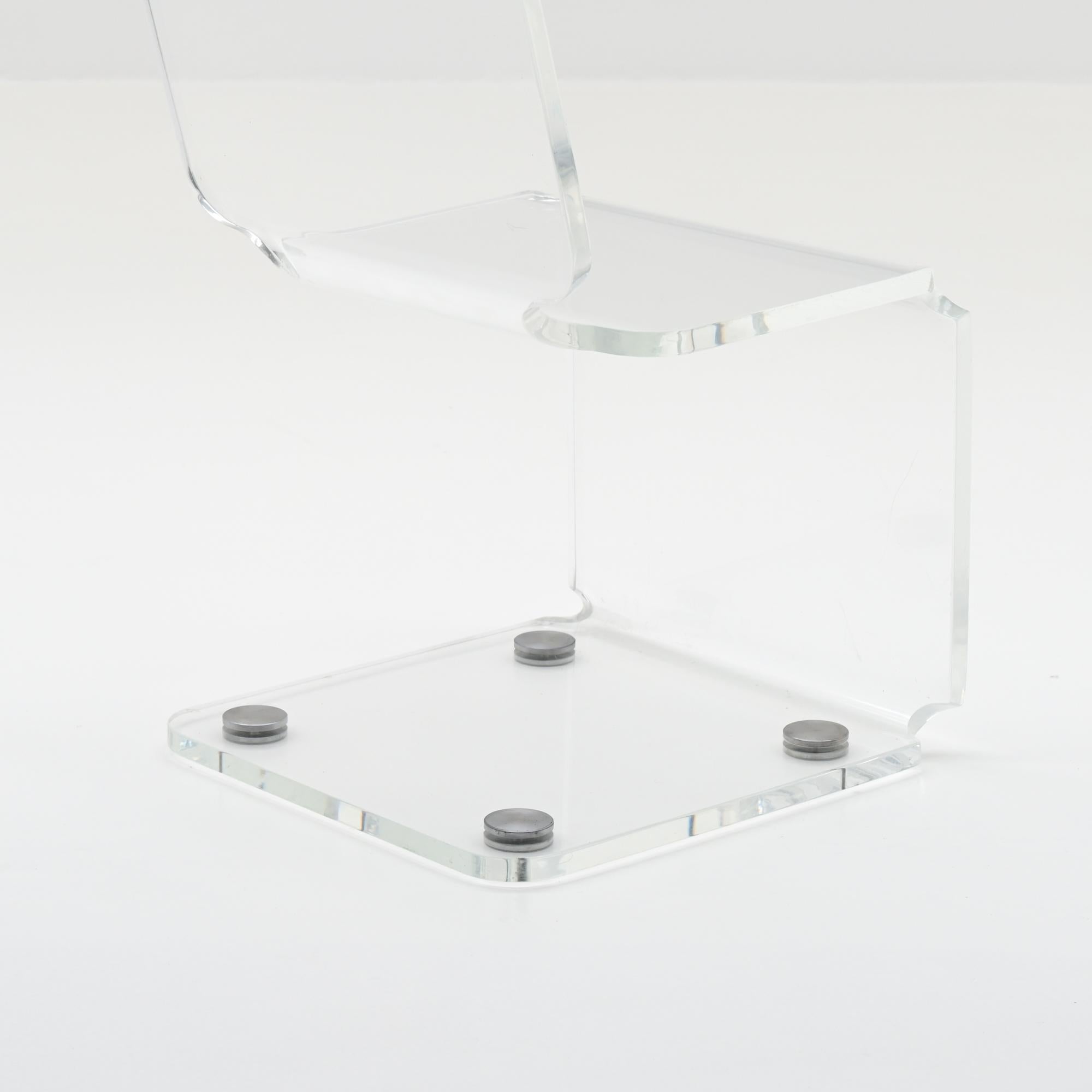 Sedia a sbalzo in plexiglass trasparente In condizioni buone in vendita a Vlimmeren, BE