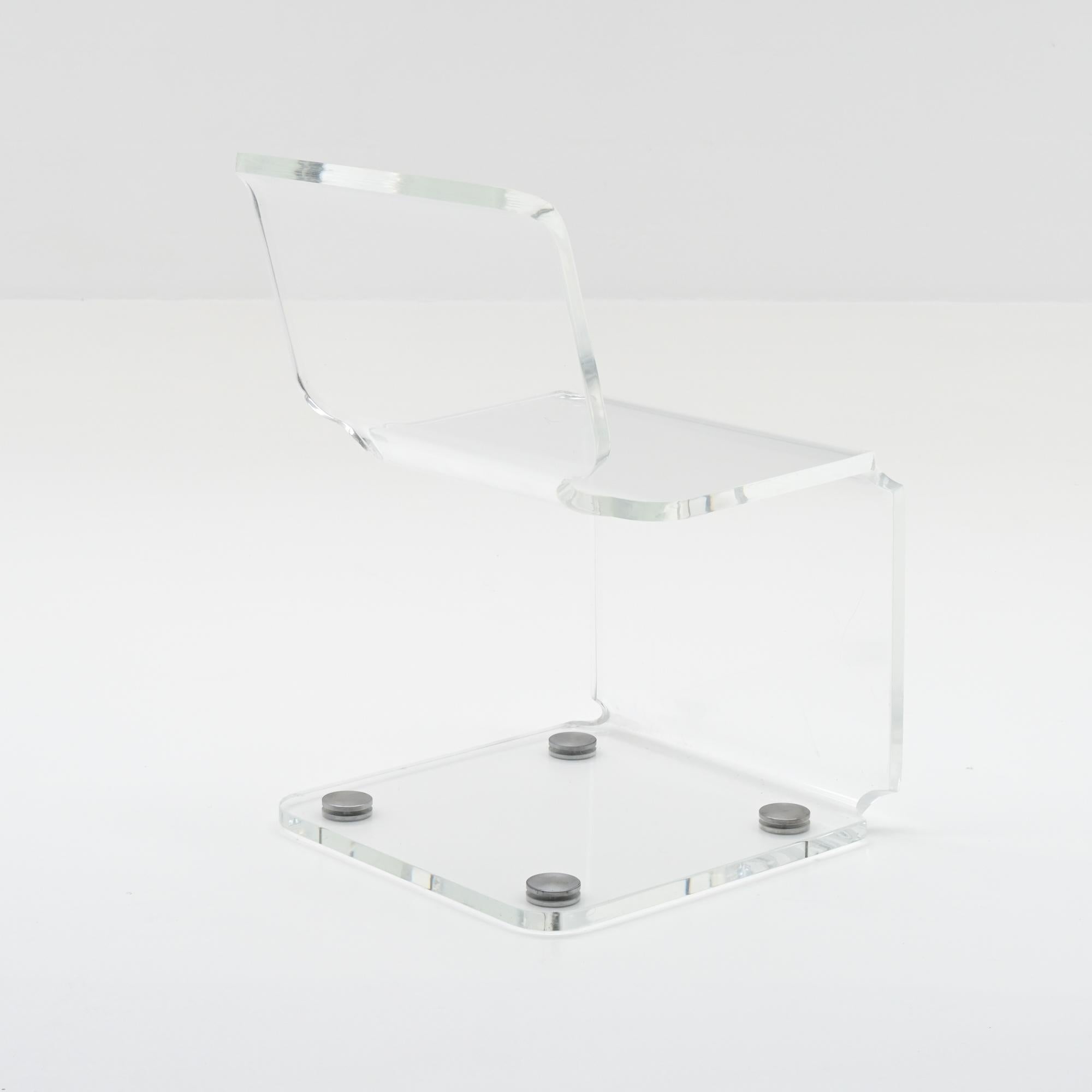 Plexiglass Sedia a sbalzo in plexiglass trasparente in vendita