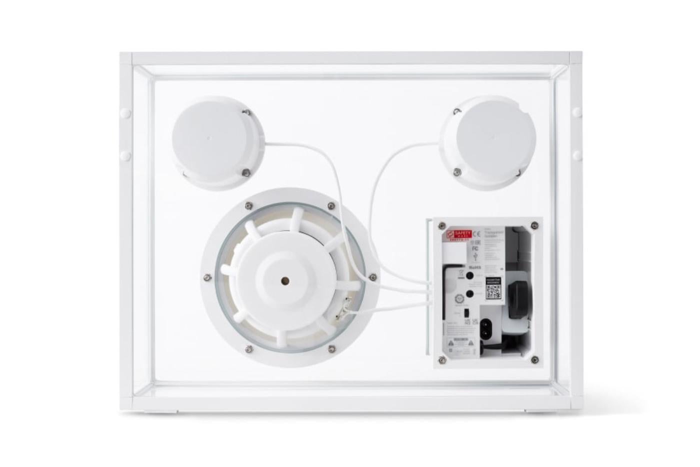 Aluminum Transparent Speaker in White by Transparent For Sale