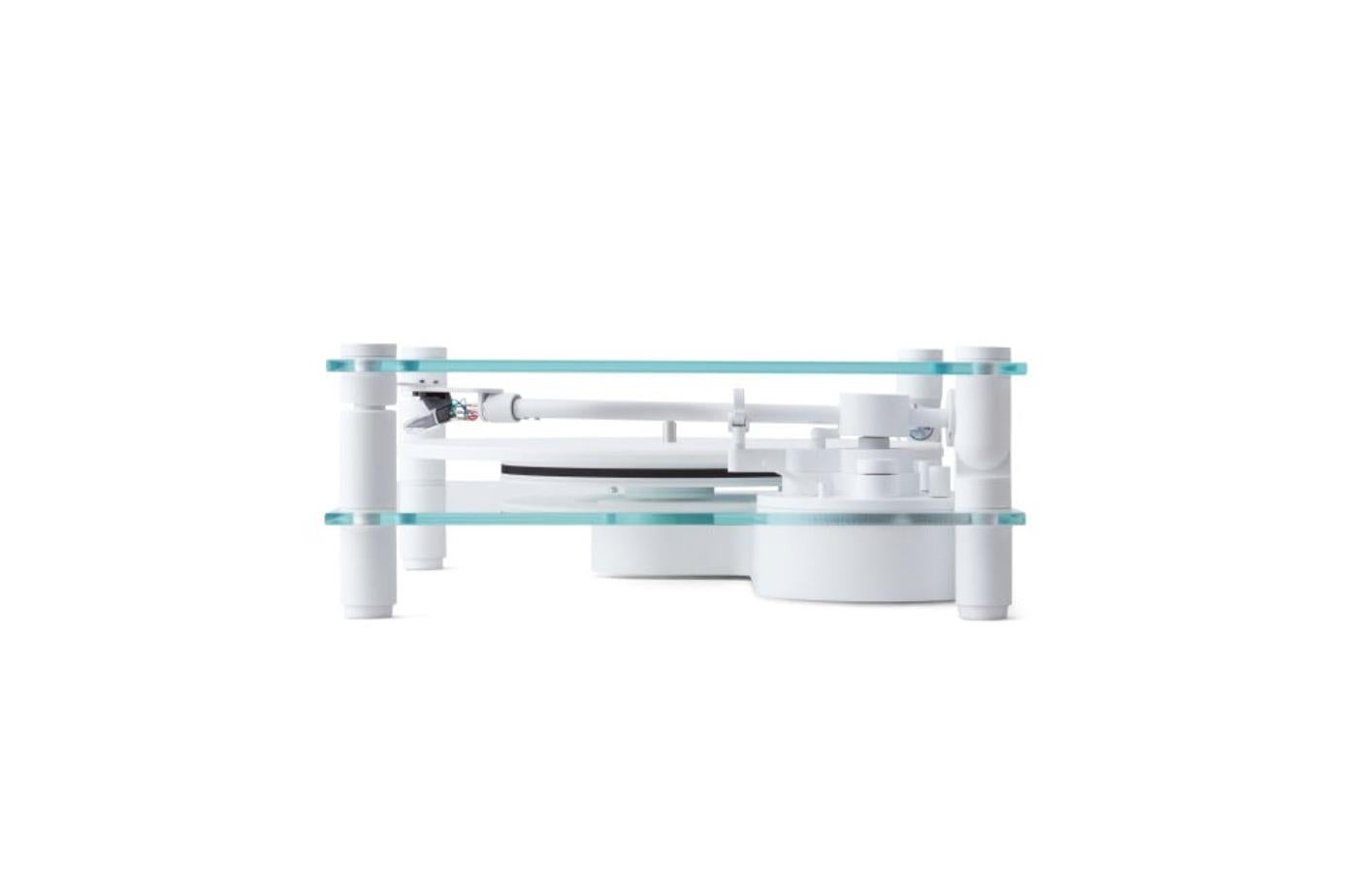 Transparent Turntable in White by Transparent In New Condition For Sale In Brooklyn, NY