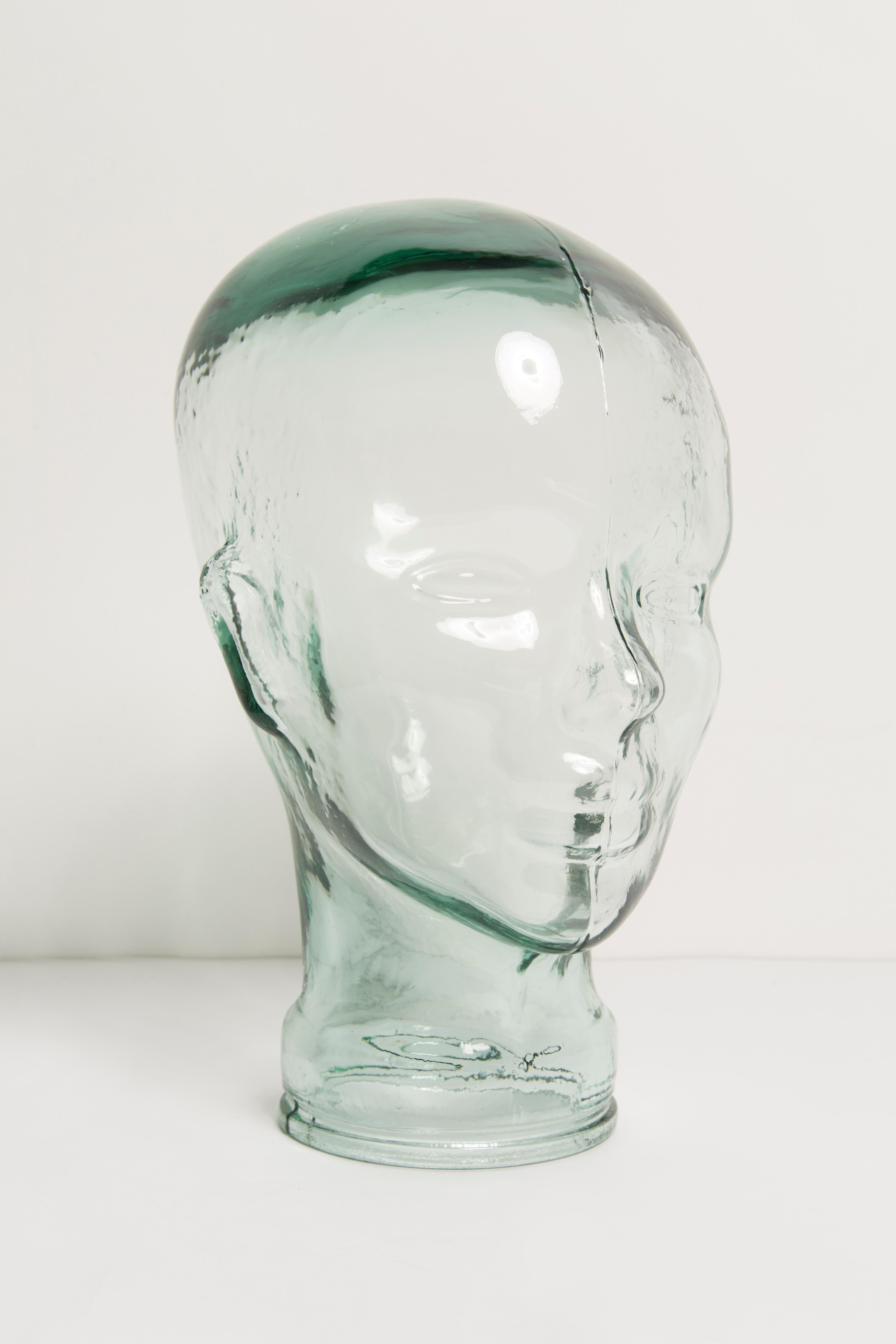 vintage glass mannequin head