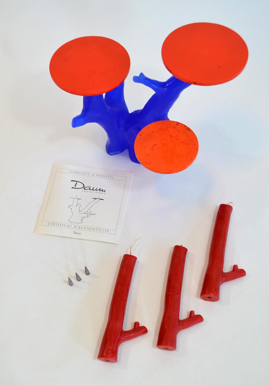 'Trapani' Candleholder by Garouste & Bonetti for Daum, France, 1989 In Good Condition In Fort Lauderdale, FL