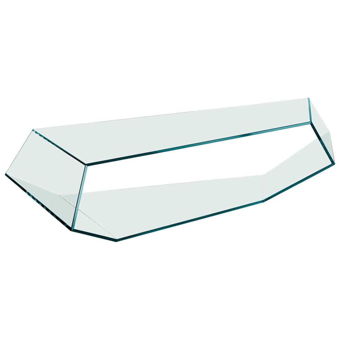 Table Basse en Verre Trapez en vente