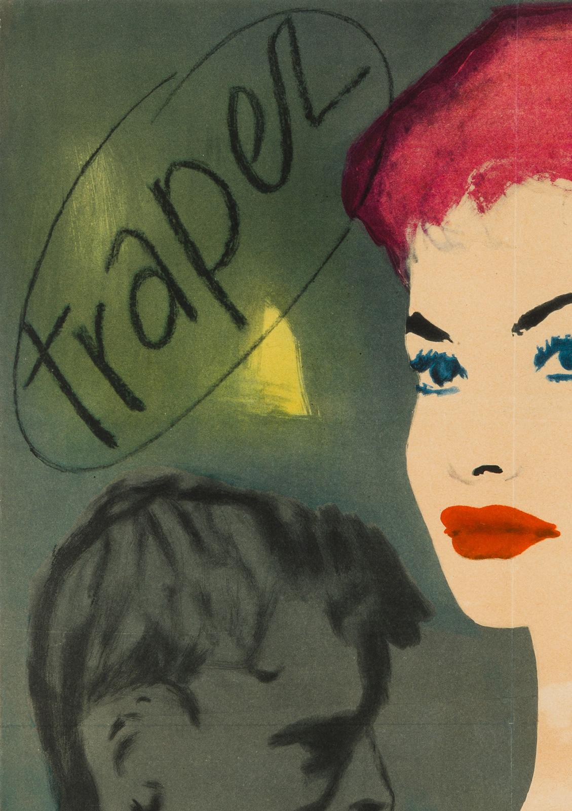 Polonais Affiche d'origine polonaise du film Trapeze, 1956 en vente