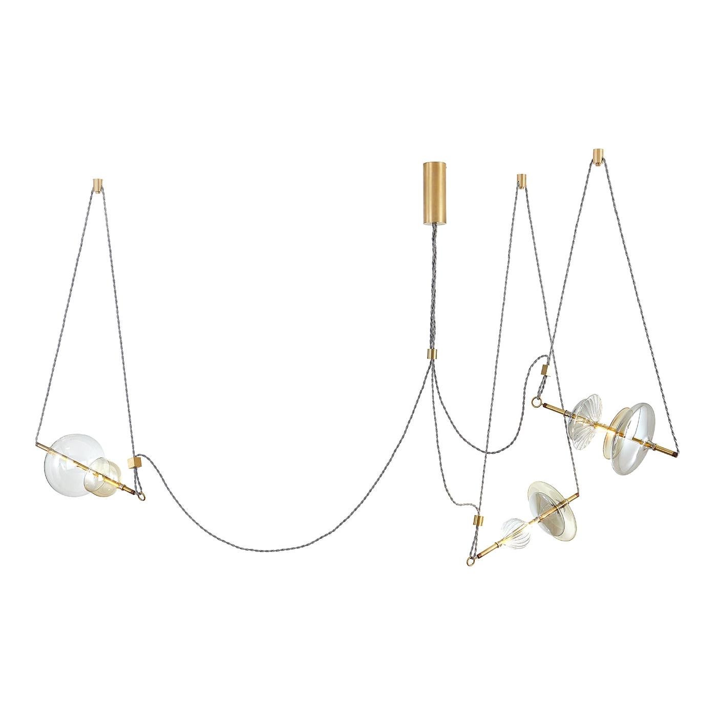 Lampadario Trapezi a 3 luci