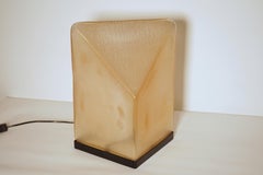 Murano Glass Sculpture Table Lamp Trapezio Model by Alfredo Barbini, Italy