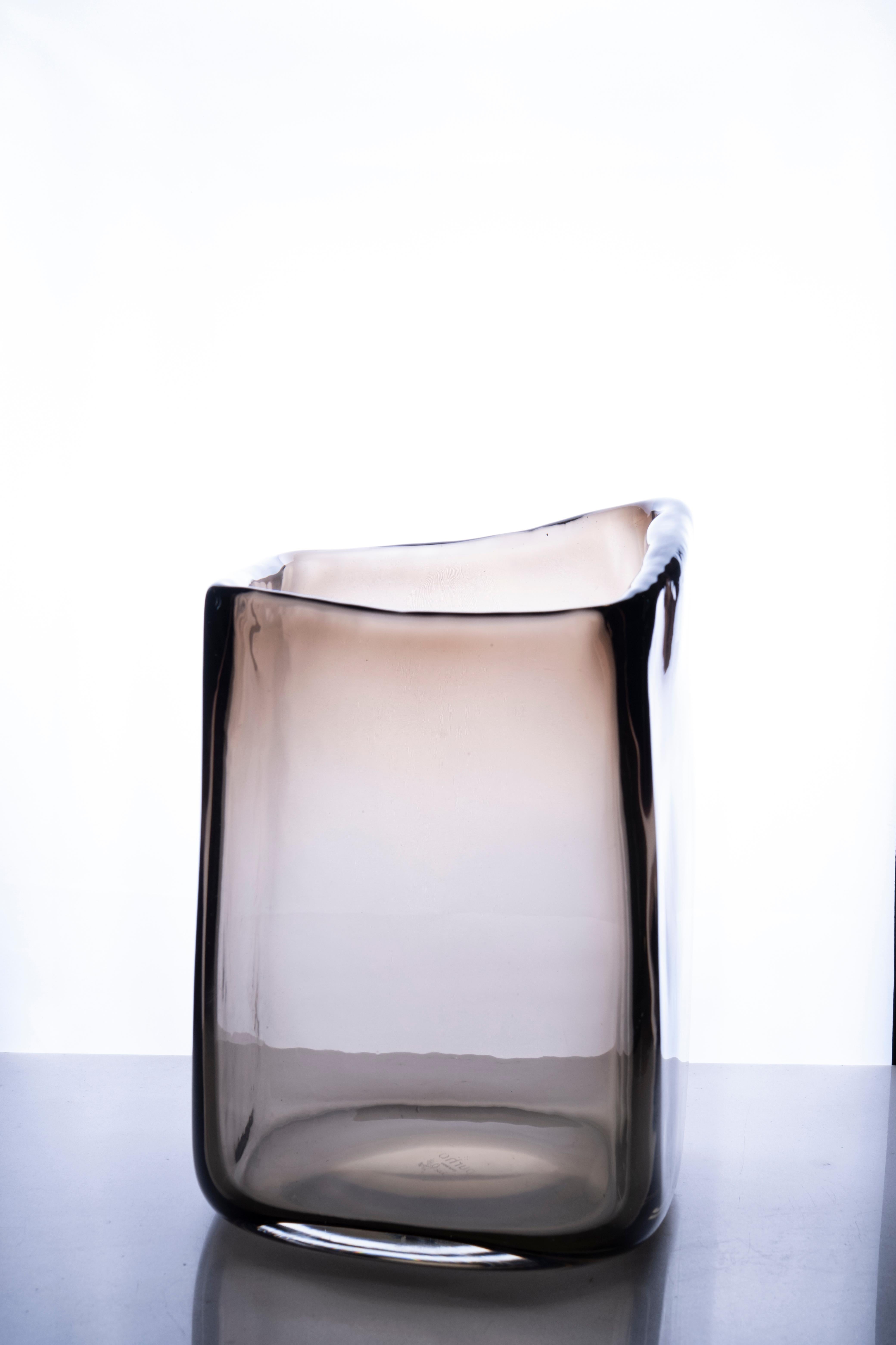 Italian Trapezio Small Vase by Purho