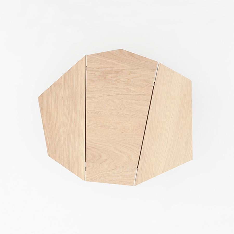 Hand-Crafted Trapezo Side Table For Sale