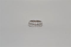 Trapezoid Cut Diamond Eternity Ring Set in 18k White Gold, 5.92 Carats