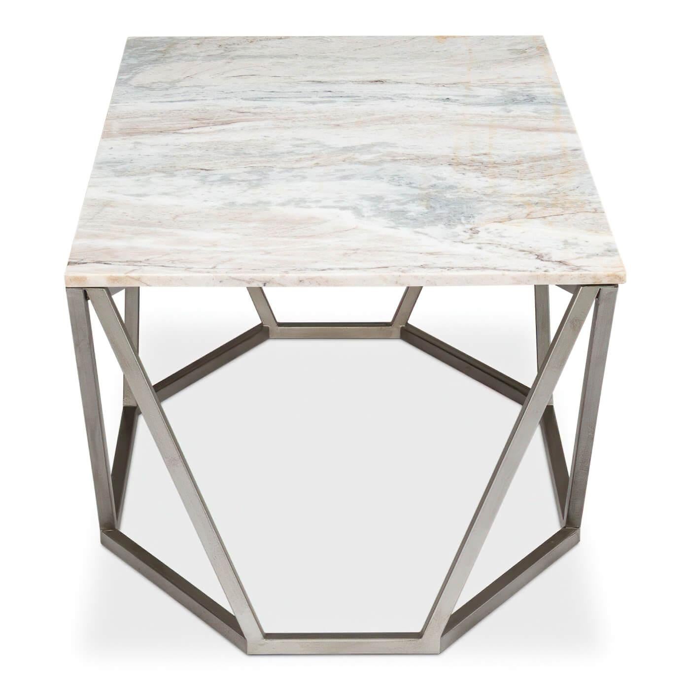 Mid-Century Modern Trapezoid Modern Coffee Table For Sale