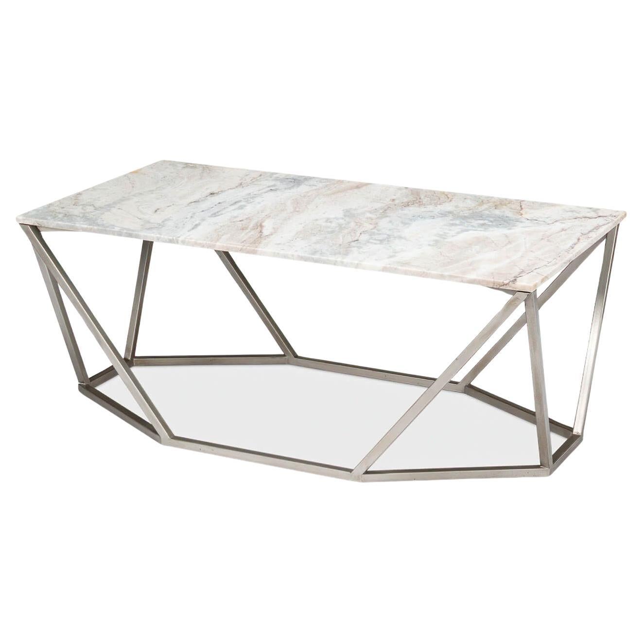 Trapezoid Modern Coffee Table For Sale
