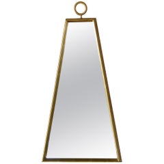 Trapezoidal Giltwood Wall Mirror in the Style of Tommi Parzinger