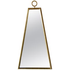 Trapezoidal Giltwood Wall Mirror in the Style of Tommi Parzinger