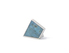 Trapezoide Ring in Sterling Silver 925 with Gemstone by Alejandra Campos Taylor