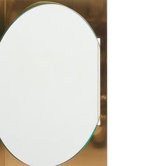 "Trapped Mirror", specchio in ottone laminato di Aparentment