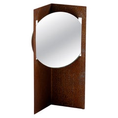 "Trapped Mirror S" - Collezione Heavy-Metal in ferro ossidato