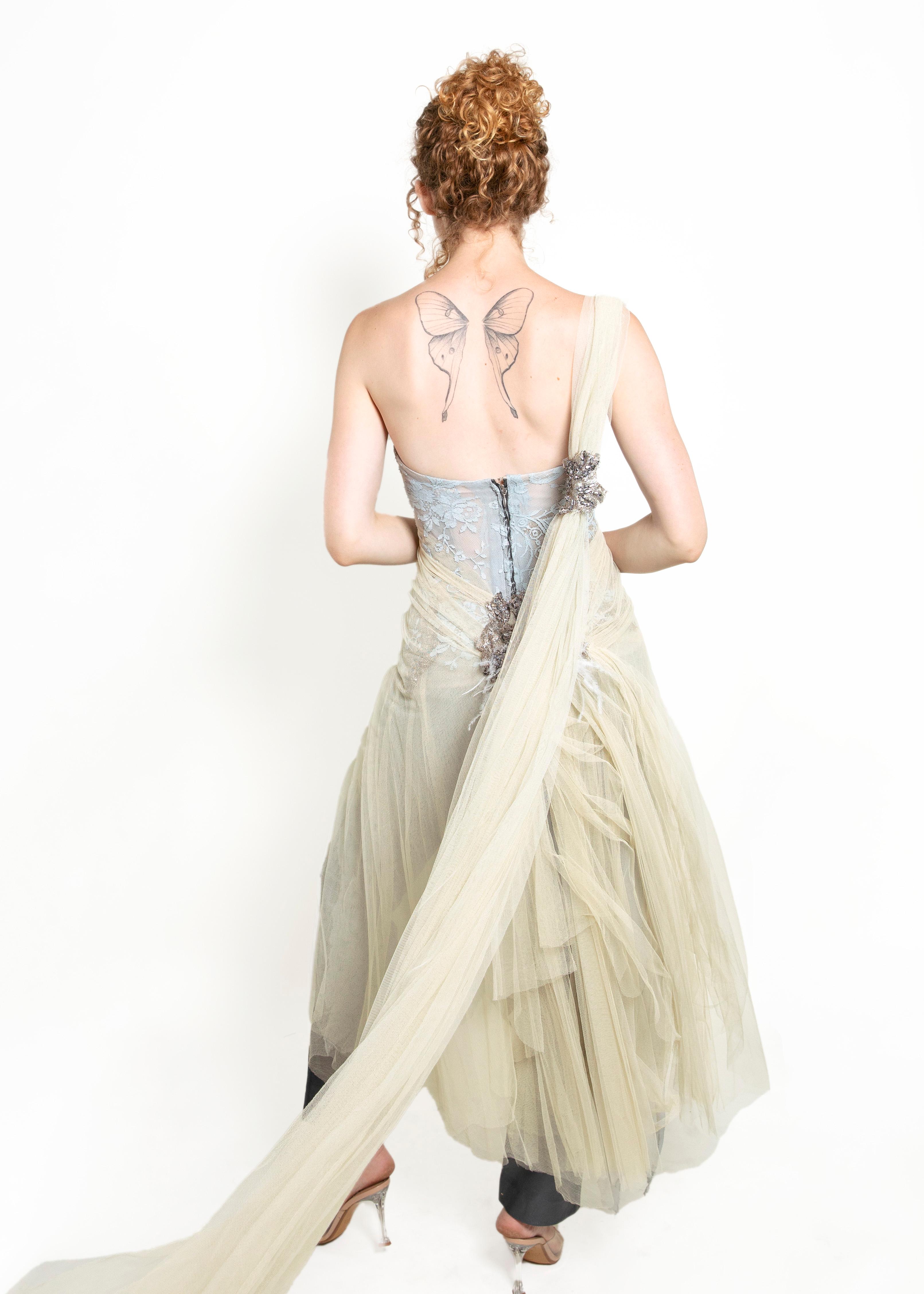 trash couture silk long dress