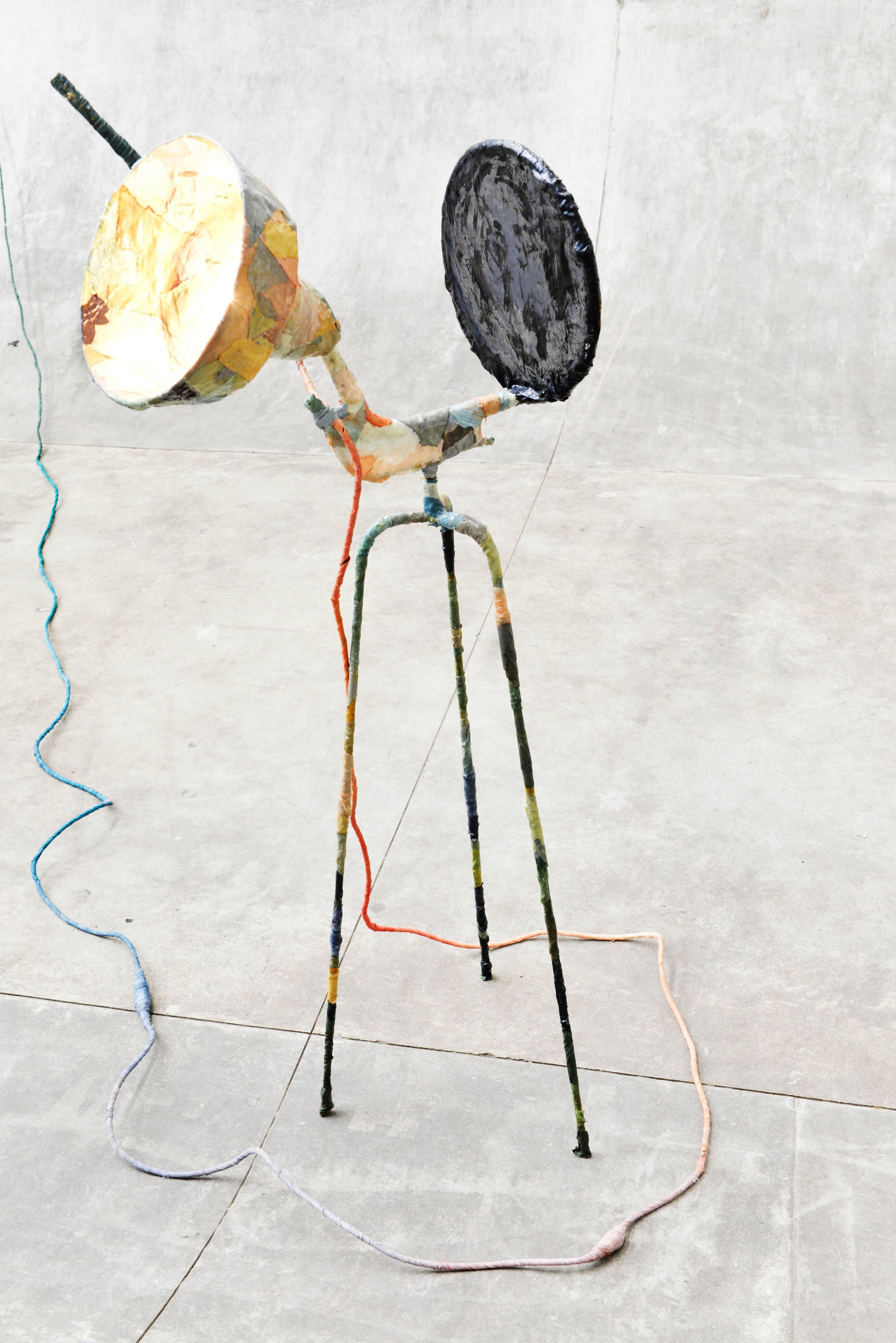 Hand-Crafted Trash Light Floor Lamp by Pepe Heykoop
