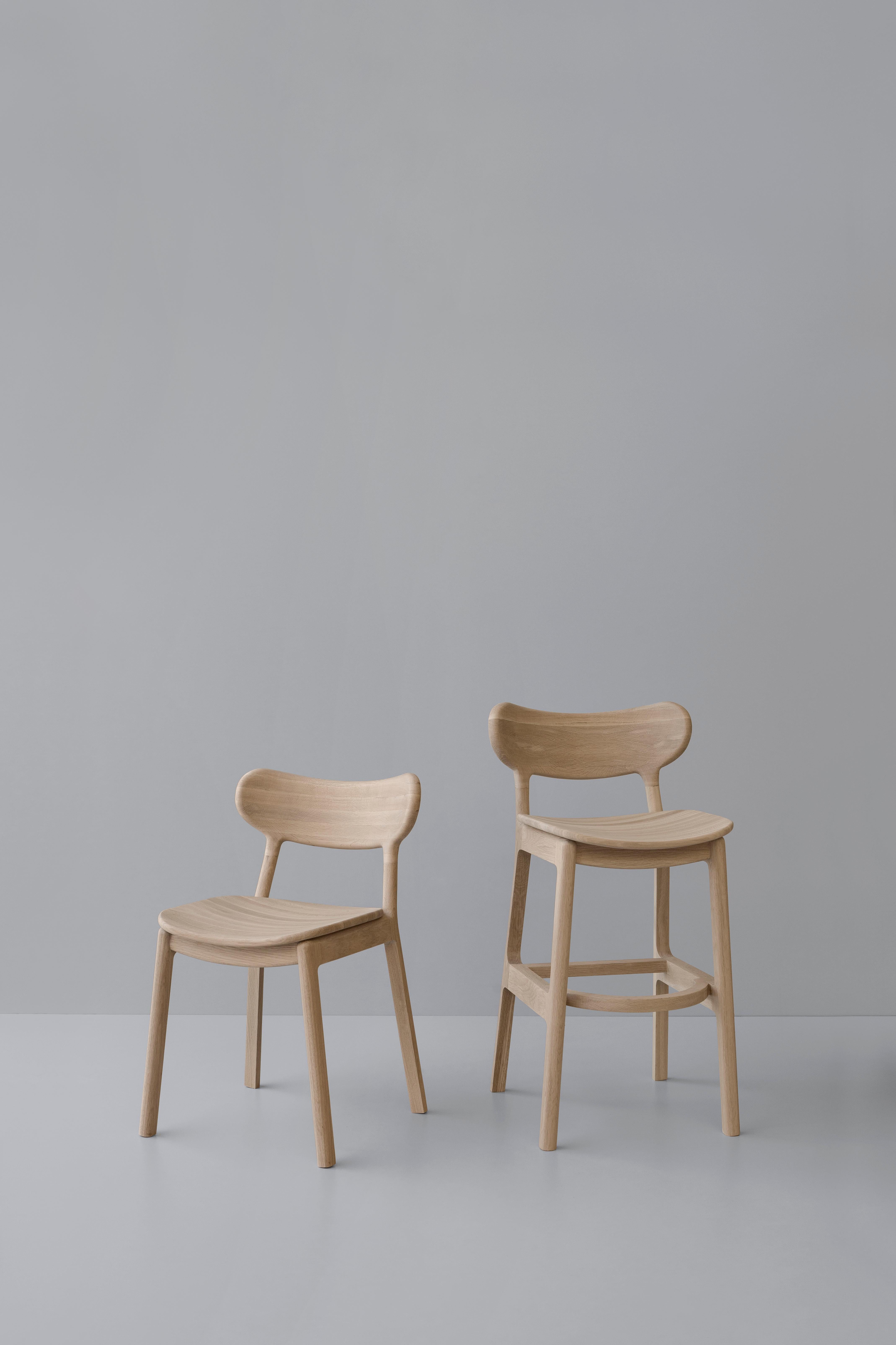 Contemporary Trasiego Barstool by Sebastián Ángeles