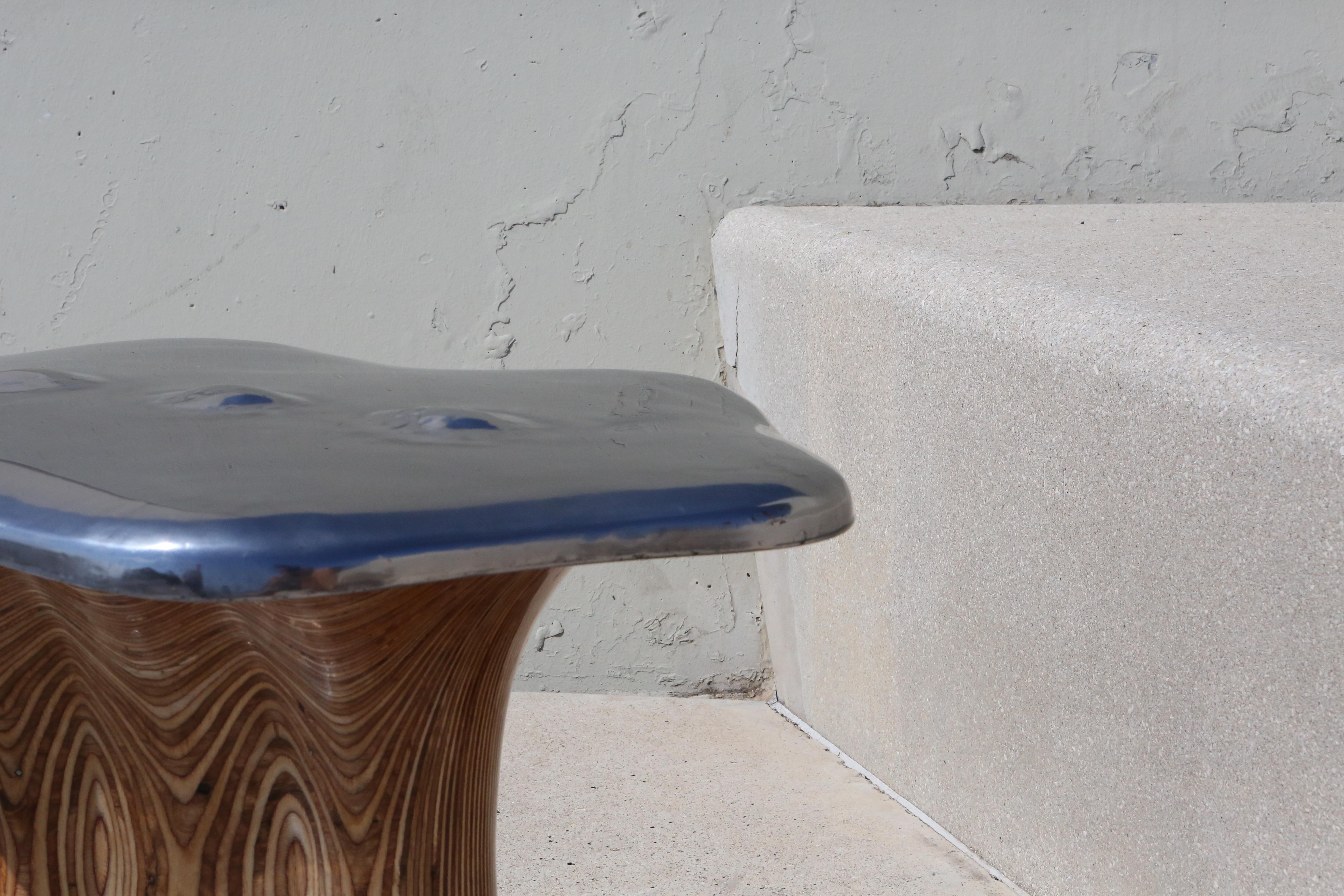 Lacquered Trasnfera Side Table by Alina Rotzinger