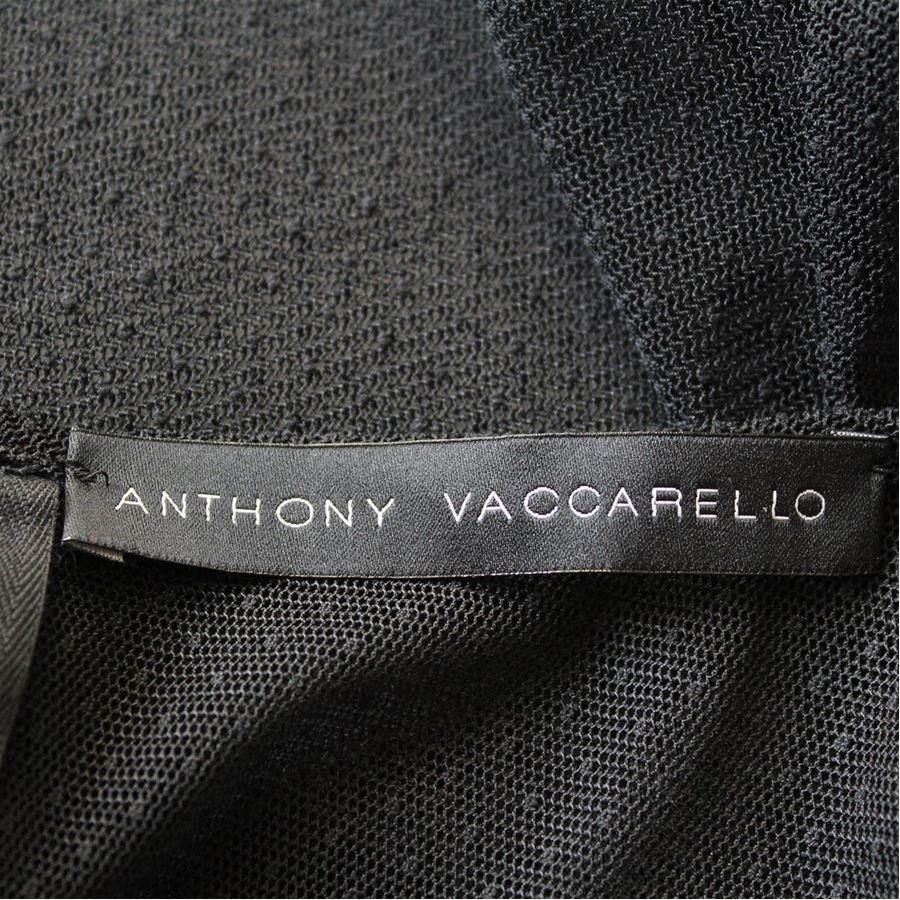 Anthony Vaccarello Trasnparent blouse size 40 In Excellent Condition For Sale In Gazzaniga (BG), IT
