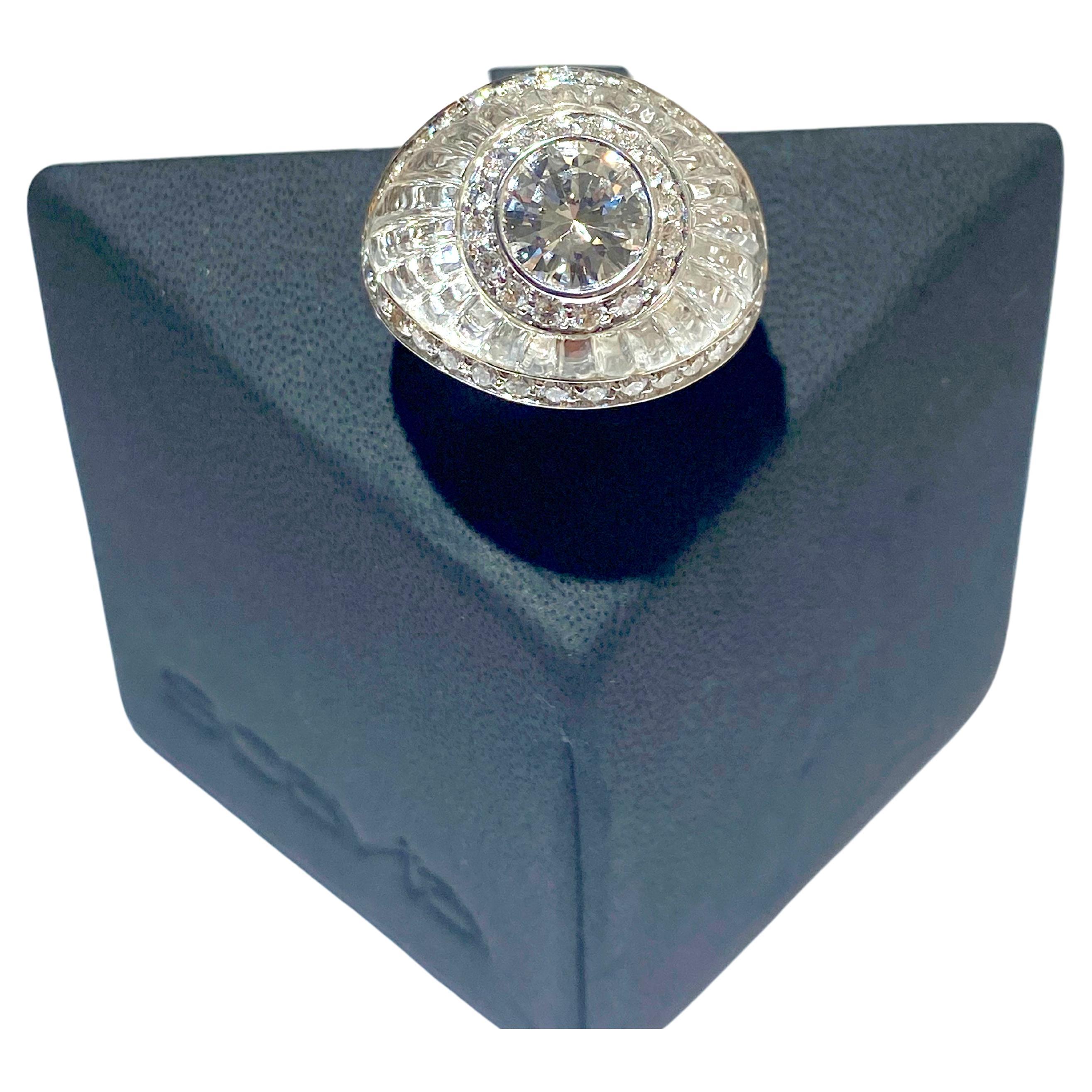 SCAVIA TRASPARENZA Bague à anneau pavé de diamants en vente 1