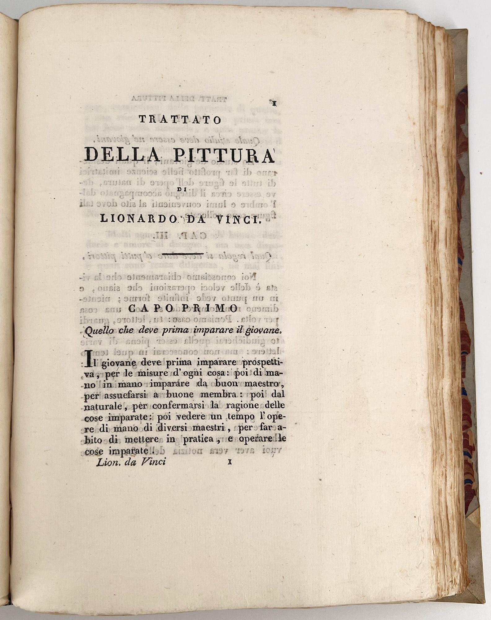 Trattato della Pittura di Lionardo da Vinci (Traité de la peinture de Leonardo da Vinci) en vente 1