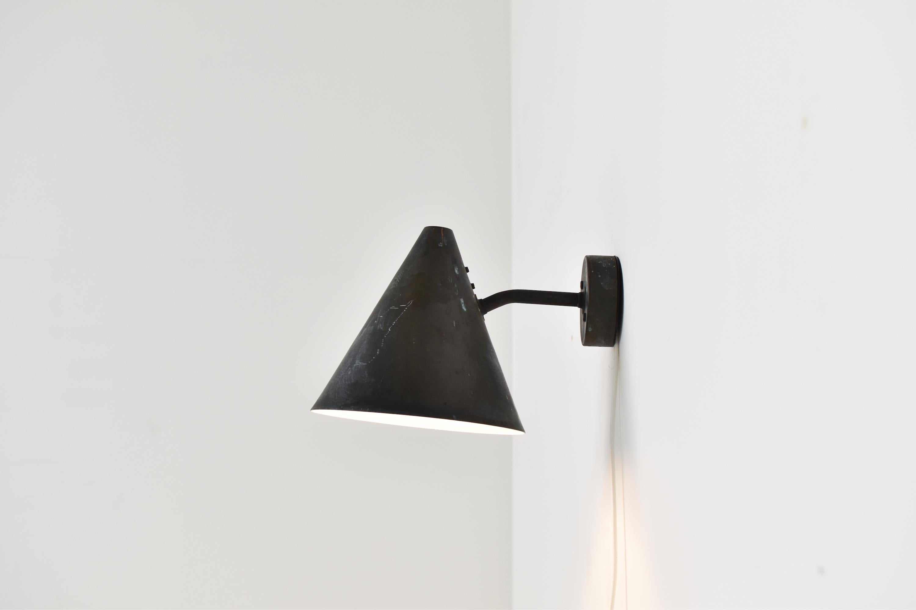 'Tratten' Wall Lamp by Hans Agne Jakobsson for AB Markaryd, Sweden, 1950s For Sale 4
